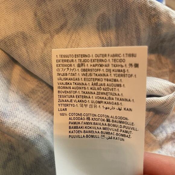 Versace Collection T-Shirt Rhinestone Blue Wave 42 UK 10 US 6 S Runway Baroque - Picture 7 of 9